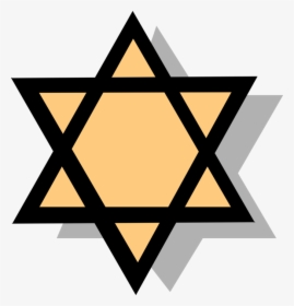 Vector Illustration Of Star Of David Shield Of David - Religious Symbol For Judaism, HD Png Download, Free Download