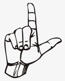 L In Sign Language - Letter L In Sign Language, HD Png Download, Free Download