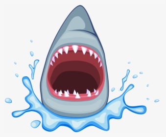 Megamouth Cartoon Clip Art - Shark Mouth Open Cartoon, HD Png Download, Free Download