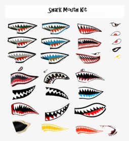 Transparent Shark Mouth Png - Shark Teeth Decal, Png Download, Free Download