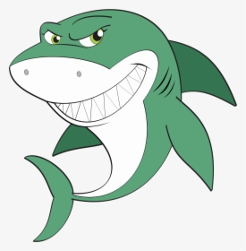 Transparent Cartoon Shark Png - Green Shark Cartoon Png, Png Download, Free Download