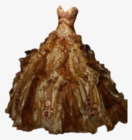 Gold Bridal Gown Png Image Download - Masquerade Outfit Ideas Female, Transparent Png, Free Download