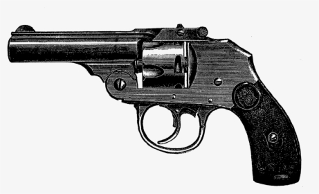 Digital Stamp Design Gun - Old Gun Black And White, HD Png Download, Free Download