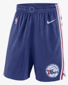 Philadelphia 76ers Men"s Icon Swingman Shorts By Nike - Nba Shorts 76ers, HD Png Download, Free Download