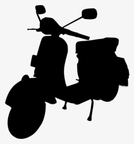 Scooter Silhouette Png, Transparent Png, Free Download