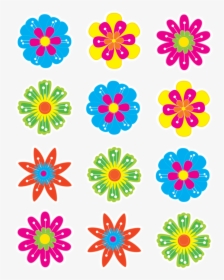 Transparent Floral Accent Clipart - Flower Decoration For Classroom, HD Png Download, Free Download
