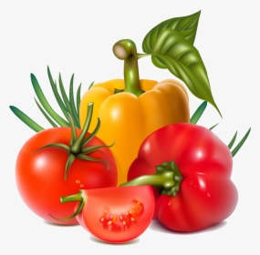 Fruit Chili Clip Art Salad - Pinturas De Verduras Y Frutas, HD Png Download, Free Download