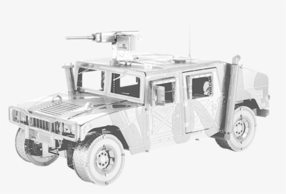 Fascinations ICONX HUMVEE Military Vehicle 3D Metal Earth Laser Cut Model Kit 
