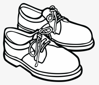 Sneakers High-heeled Shoe Clip Art - Shoes Clipart Black And White Png, Transparent Png, Free Download