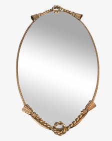 Tray Brass Mirror Oval M Chairish - Circle, HD Png Download, Free Download
