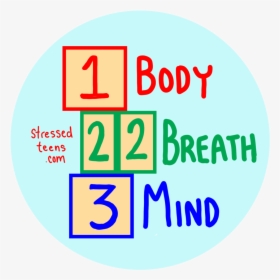 Body Breath Mind For Sticker With Text V 2 - Circle, HD Png Download, Free Download