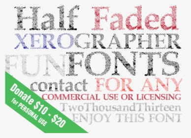 Faded Font, HD Png Download, Free Download
