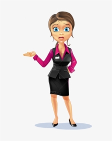 Business Woman Png Cartoon, Transparent Png, Free Download