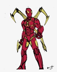 Iron Spider Coloring Pages, HD Png Download, Free Download