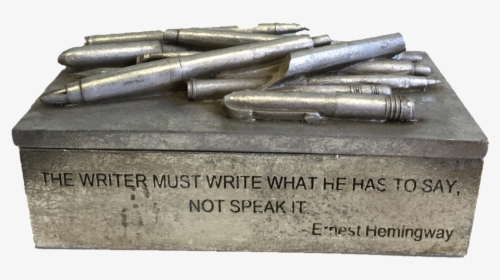 Ernest Hemingway Quote Pencil Box Sold - Ammunition Box, HD Png Download, Free Download