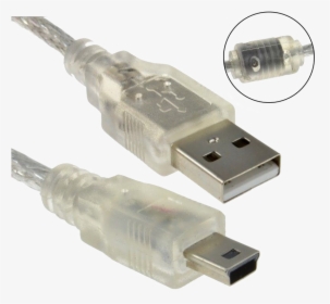 Clear Mini Usb Cable, HD Png Download, Free Download