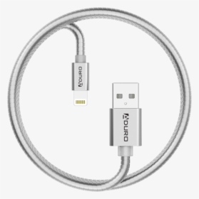 Silver - Metallic Spring Data Cable, HD Png Download, Free Download