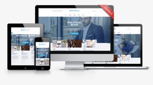 Joomla Template For Online Newspaper And Magazine Websites, - News Portal Png, Transparent Png, Free Download