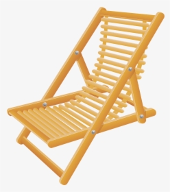 Wooden Transparent Clip Art - Wooden Beach Chair Png, Png Download, Free Download