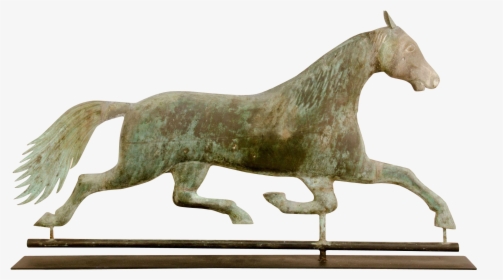 Jewell Made This Running Horse Weathervane From - Bronze Sculpture, HD Png Download, Free Download