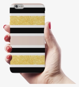 Gold Peach Strips Case Cover For Iphone 6/6s Plus - Mobile Phone Case, HD Png Download, Free Download