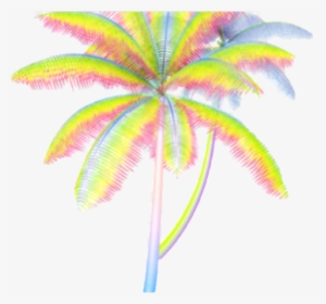 #palmtree #pastel #vaporwaveaesthetic #vaporwave #aesthetic - Vaporwave Palm Tree Png, Transparent Png, Free Download