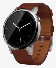 Moto 360 2nd Gen Brown Leather Band, HD Png Download, Free Download