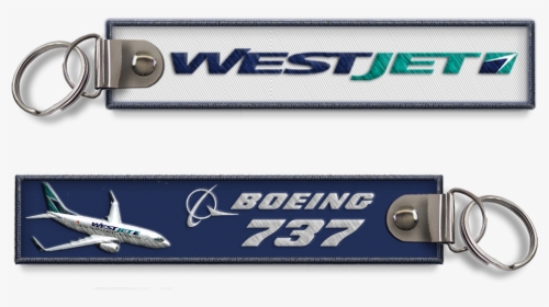 Westjet-b737 Embroidered Bagtag - American Airlines Keychain, HD Png Download, Free Download
