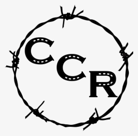 Barbed Wire Ccr Logo Large - Circle, HD Png Download, Free Download