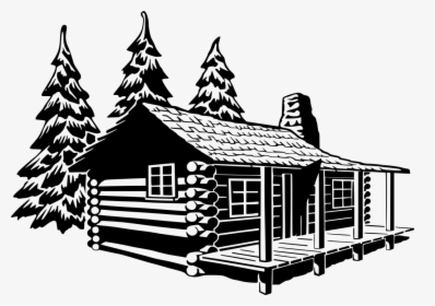 Cottage Clipart Black And White, HD Png Download, Free Download