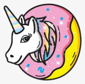 Picture Transparent Doughnut Drawing Unicorn - Cute Unicorn Donut Png, Png Download, Free Download