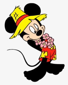 Hawaii Clipart Mickey - Mickey And Minnie Beach, HD Png Download, Free Download