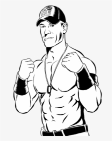 Transparent Wwe Clipart - John Cena Easy Drawing, HD Png Download, Free Download