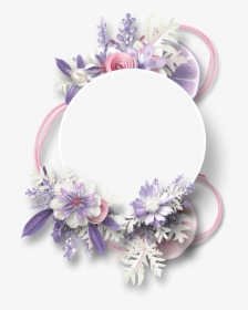 Floral Border, Borders And Frames, Borders Free, Flower - Purple Floral Borders, HD Png Download, Free Download