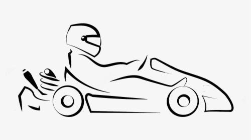 Private Track Hire Go Karts Central Coast - Go Kart Drawing Easy, HD Png Download, Free Download