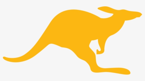 Yellow Kangaroo Logo - Yellow Kangaroo Clip Art, HD Png Download, Free Download