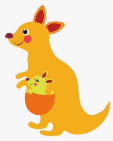 Kangaroo Clipart Yellow - Kangaroo, HD Png Download, Free Download