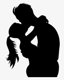 Love Kiss Intimate Relationship Romance - Kiss Couple Png Icon, Transparent Png, Free Download