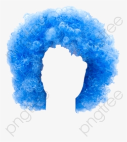 Blue Explosion Head, Head Clipart, Wild Curl Up, Clown - Transparent Clown Wig Png, Png Download, Free Download