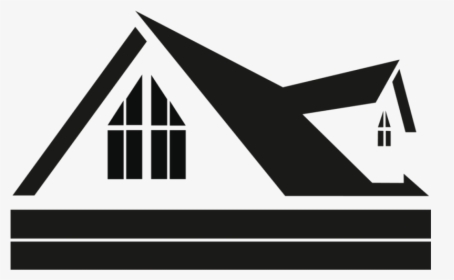 Roof Contractor Springfield Va Clipart Black And White - Clipart House Roof, HD Png Download, Free Download