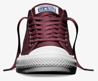 Converse Chuck Taylor All Star Ii Low "bordeaux - Front View Shoes Png, Transparent Png, Free Download