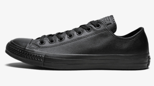 Converse Chuck Taylor All Star Ox "black Leather - Skate Shoe, HD Png Download, Free Download