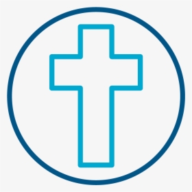 Cross In Circle Icon - Cross, HD Png Download, Free Download