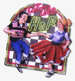 Sock Hop Clipart - 1950s Theme, HD Png Download, Free Download