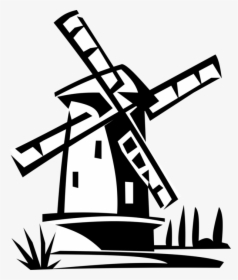 Collection Of Free Drawing - Drawings Of Dutch Windmills, HD Png Download, Free Download