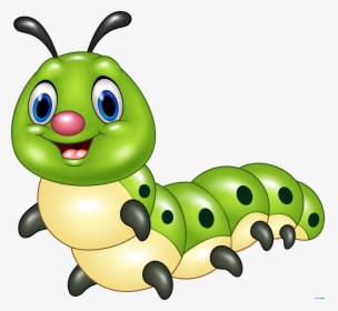 Light Green Caterpillar - Cartoon Picture Of Insects, HD Png Download, Free Download