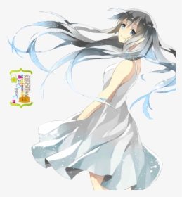 Anime Girl Render By Debbiichan-d5unw0r - Anime In Winter Wallpaper Phone, HD Png Download, Free Download