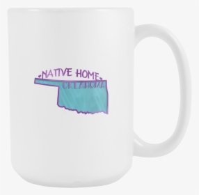 Love Oklahoma Native Home State Flag Map Outline 15oz - Beer Stein, HD Png Download, Free Download