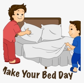 Transparent Person Lying Down Png , Transparent Cartoons - Making The Bed Cartoon, Png Download, Free Download