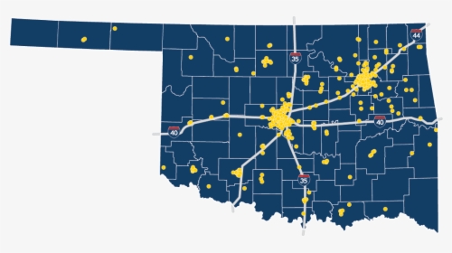 Oklahoma Senate Map, HD Png Download, Free Download